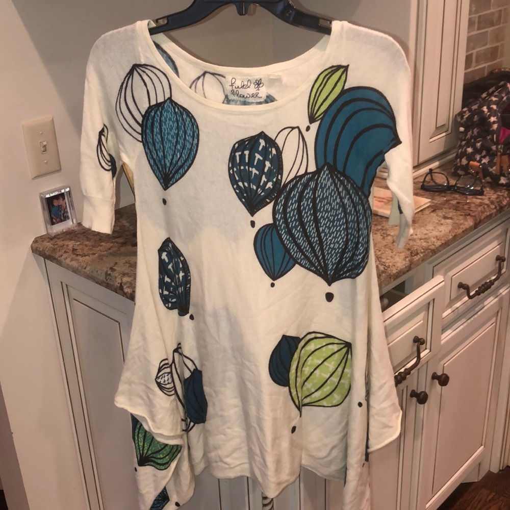 Anthropologie field and flower XS EUC knit top - Picture 2 of 7